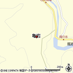 高知県南国市亀岩周辺の地図
