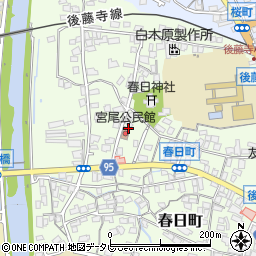 福岡県田川市宮尾町周辺の地図