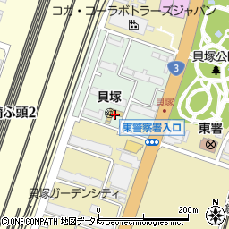 玄海学園貝塚幼稚園周辺の地図