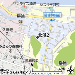 和歌山県東牟婁郡那智勝浦町北浜2丁目15周辺の地図