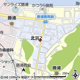 和歌山県東牟婁郡那智勝浦町北浜2丁目周辺の地図