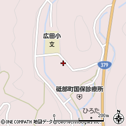 砥部町役場　広田保育所周辺の地図