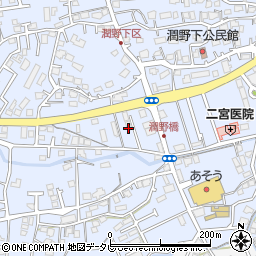 福岡県飯塚市潤野840-1周辺の地図