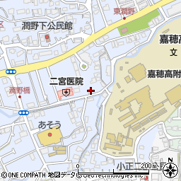 福岡県飯塚市潤野861-3周辺の地図