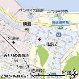 和歌山県東牟婁郡那智勝浦町北浜2丁目34周辺の地図