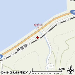 愛媛県大洲市長浜町今坊1105周辺の地図