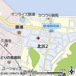 和歌山県東牟婁郡那智勝浦町北浜3丁目38周辺の地図