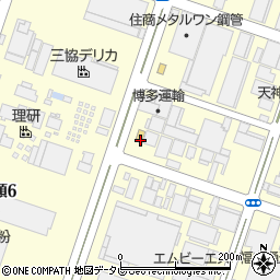 日本通信紙株式会社福岡支店周辺の地図