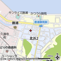 和歌山県東牟婁郡那智勝浦町北浜3丁目36周辺の地図