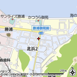 和歌山県東牟婁郡那智勝浦町北浜3丁目周辺の地図