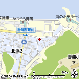 和歌山県東牟婁郡那智勝浦町北浜3丁目87周辺の地図