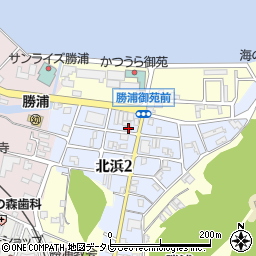 和歌山県東牟婁郡那智勝浦町北浜3丁目64周辺の地図