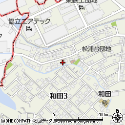 松浦台簡易郵便局周辺の地図