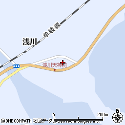 徳島県海部郡海陽町浅川天神前周辺の地図