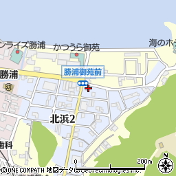 和歌山県東牟婁郡那智勝浦町北浜3丁目72周辺の地図