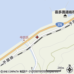 愛媛県大洲市長浜町今坊523周辺の地図