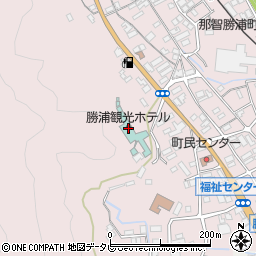 陽いずる紅の宿　勝浦観光ホテル周辺の地図