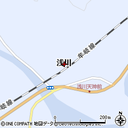 徳島県海部郡海陽町浅川周辺の地図