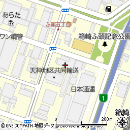 合通　福岡支店周辺の地図