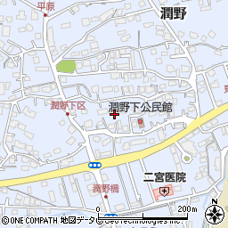 福岡県飯塚市潤野1008-1周辺の地図