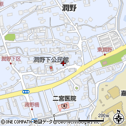 福岡県飯塚市潤野993周辺の地図