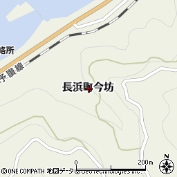 愛媛県大洲市長浜町今坊周辺の地図
