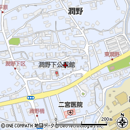 福岡県飯塚市潤野1080-4周辺の地図