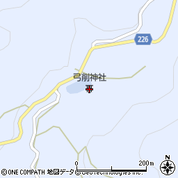 弓削神社周辺の地図