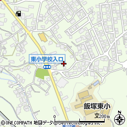 福岡県飯塚市下三緒周辺の地図
