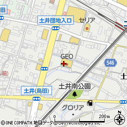 ゲオ福岡土井店周辺の地図