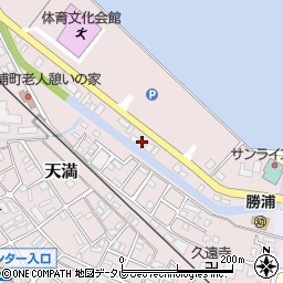 有限会社丸好商店勝浦周辺の地図