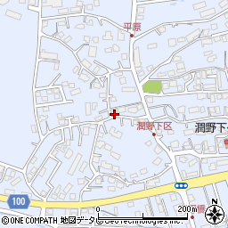 福岡県飯塚市潤野1052-1周辺の地図