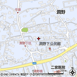 福岡県飯塚市潤野1069-5周辺の地図