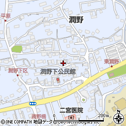 福岡県飯塚市潤野1082-3周辺の地図
