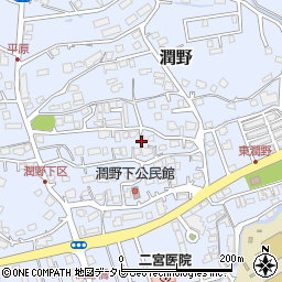 福岡県飯塚市潤野1082-1周辺の地図
