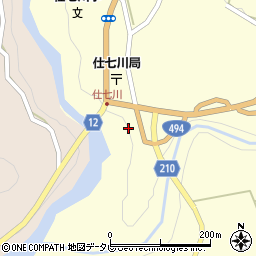 愛媛県上浮穴郡久万高原町東川22周辺の地図