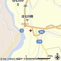 愛媛県上浮穴郡久万高原町東川34周辺の地図