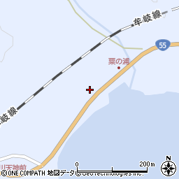 徳島県海部郡海陽町浅川粟浦口周辺の地図