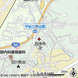 福岡県田川市平松町周辺の地図