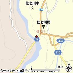 愛媛県上浮穴郡久万高原町東川69-1周辺の地図