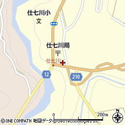 愛媛県上浮穴郡久万高原町東川54周辺の地図