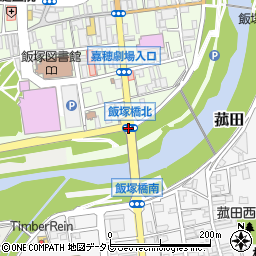 飯塚橋北周辺の地図