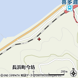 愛媛県大洲市長浜町今坊342周辺の地図