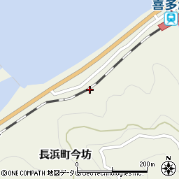 愛媛県大洲市長浜町今坊301周辺の地図