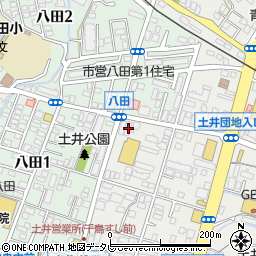 博多一番どり　土井店周辺の地図