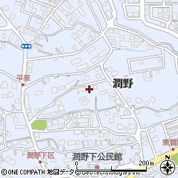 福岡県飯塚市潤野1103-14周辺の地図