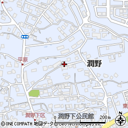 福岡県飯塚市潤野1104-3周辺の地図