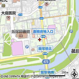 飯塚市役所　少年相談センター周辺の地図