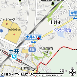 土井四丁目﻿(旧土井三ッ角)周辺の地図