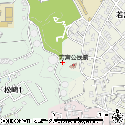 福岡県福岡市東区松崎周辺の地図